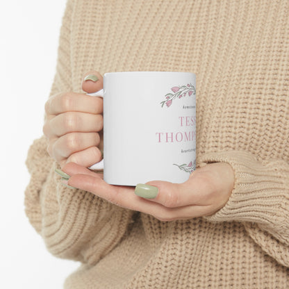 Tess Thompson Brand Ceramic Mug, 11oz