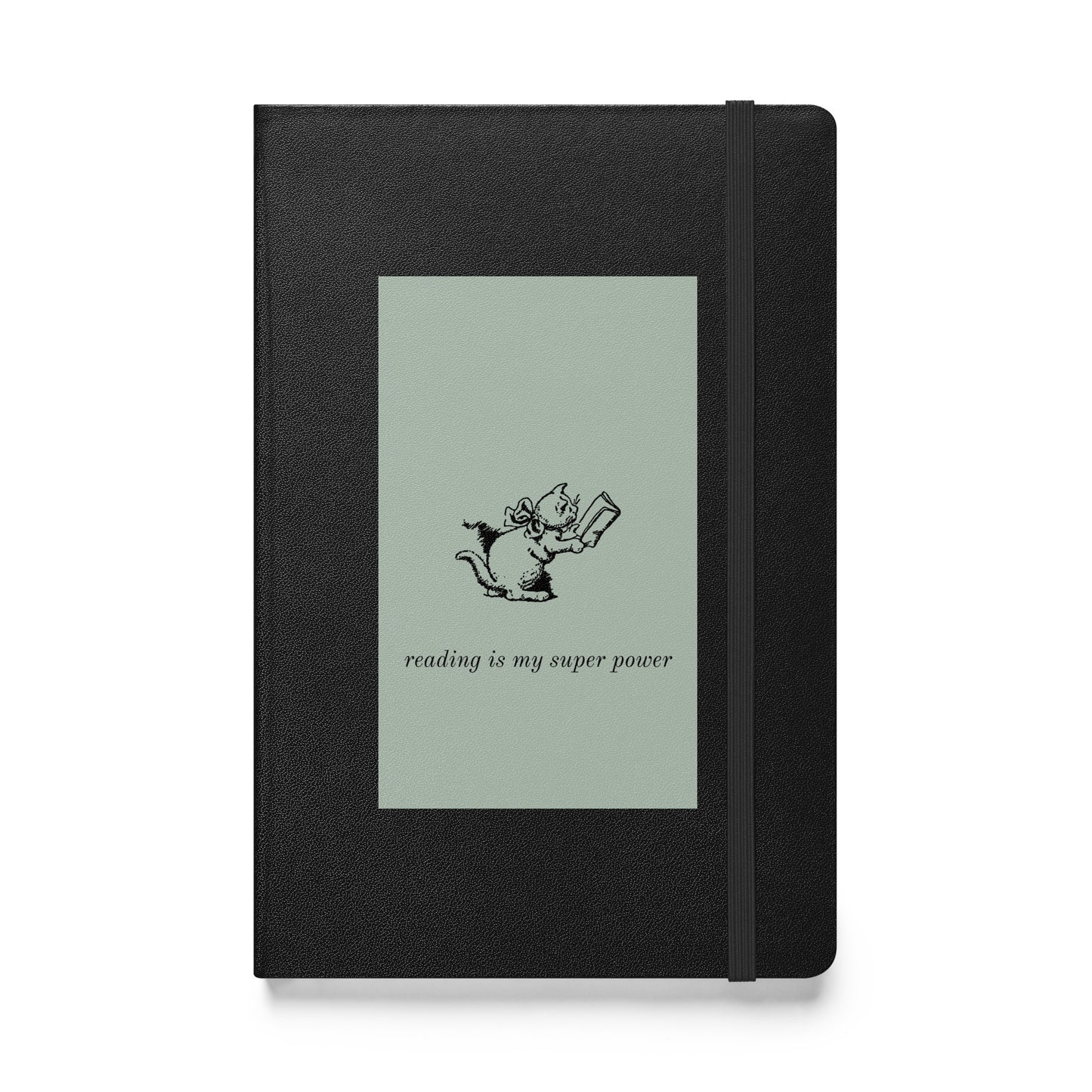 Reading is My Super Power - Hardcover bound notebook